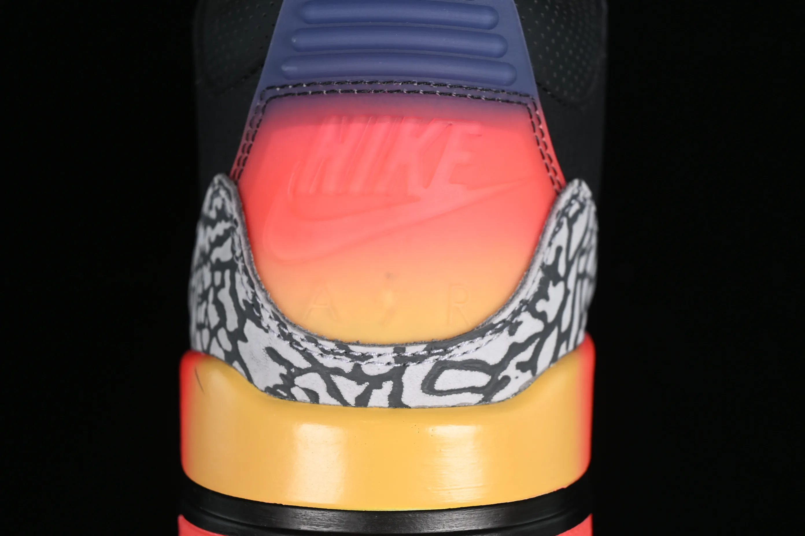 All categories Air Jordan Jordan series basketball shoes Air Jordan 3 LW version J Balvin x Air Jordan 3 Retro "Rio" AJ3 Joe 3 Black Rainbow FN0344-001